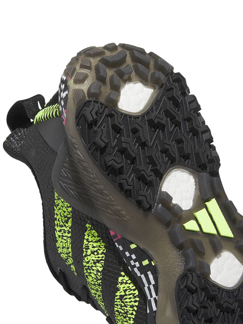 adidas Codechaos 22 Glitch Golf Shoes - Core Black/Lucid Lemon